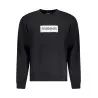 NAPAPIJRI SWEAT-SHIRT SANS FERMETURE ÉCLAIR NOIR POUR HOMMES - NAPAPIJRI