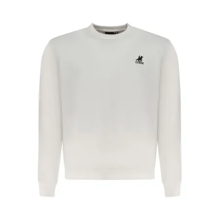 SWEAT-SHIRT BLANC À FERMETURE ÉCLAIR POUR HOMME US GRAND - U.S. GRAND