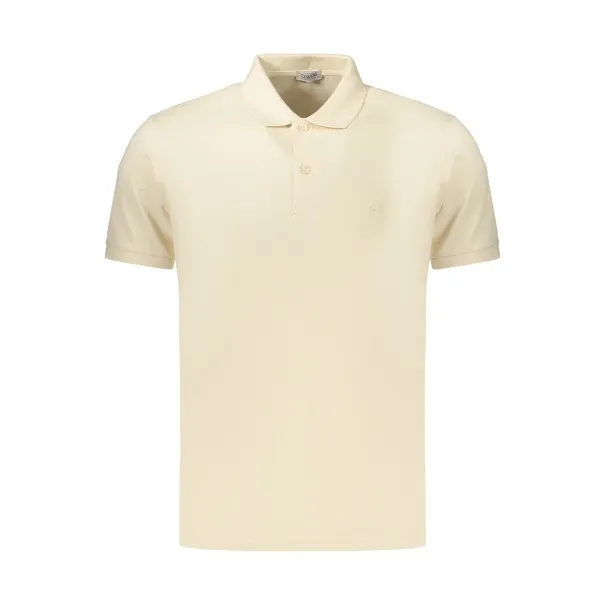 Polo à manches courtes pour homme Coveri Moving, beige - COVERI MOVING