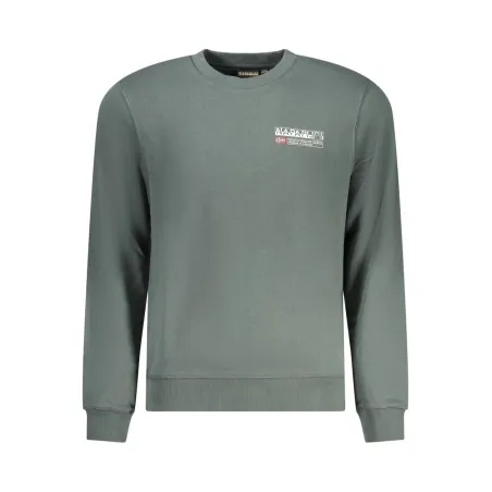 SWEAT-SHIRT SANS FERMETURE ÉCLAIR POUR HOMME NAPAPIJRI VERT - NAPAPIJRI