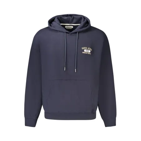 SWEAT-SHIRT GUESS JEANS SANS ZIP HOMME BLEU - GUESS JEANS