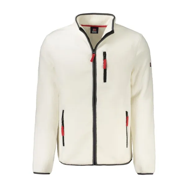 Sweat-shirt zippé blanc pour homme Norvège 1963 - NORWAY 1963