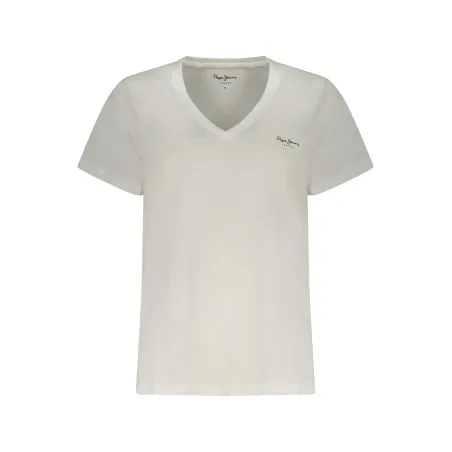 T-shirt blanc à manches courtes Pepe Jeans pour femme - PEPE JEANS