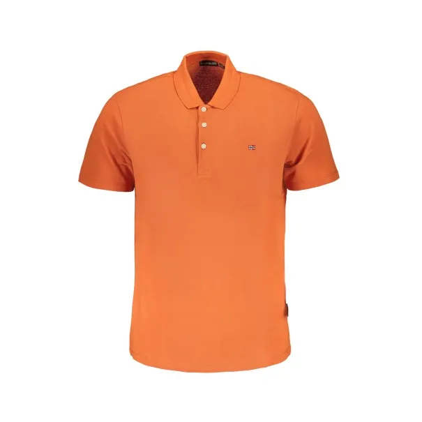 NAPAPIJRI POLO MANCHES COURTES ORANGE HOMME - NAPAPIJRI