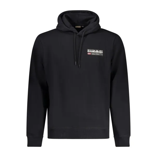 NAPAPIJRI SWEAT-SHIRT SANS FERMETURE ÉCLAIR NOIR POUR HOMMES - NAPAPIJRI