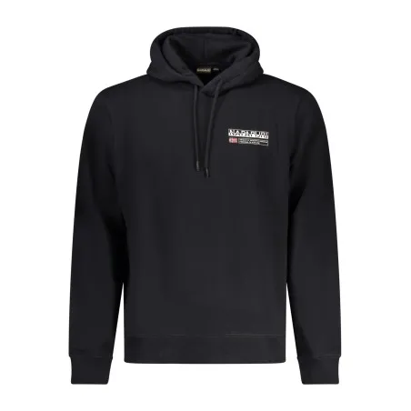 NAPAPIJRI SWEAT-SHIRT SANS FERMETURE ÉCLAIR NOIR POUR HOMMES - NAPAPIJRI