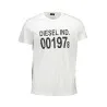 T-SHIRT MANCHES COURTES DIESEL HOMME BLANC - Diesel