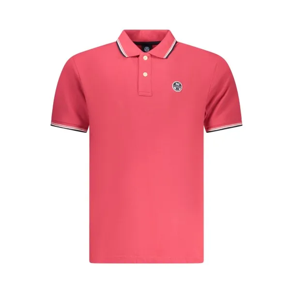 Polo à manches courtes pour homme North Sails, rouge - NORTH SAILS