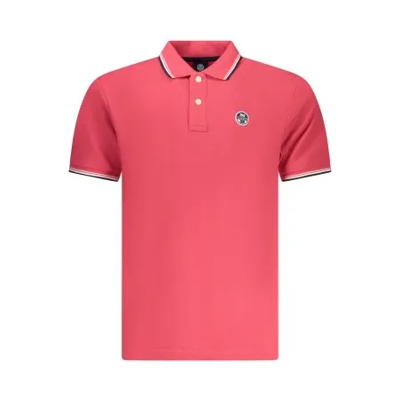 Polo à manches courtes pour homme North Sails, rouge - NORTH SAILS