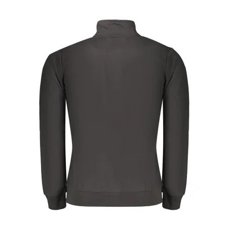 SWEAT-SHIRT NOIR À FERMETURE ÉCLAIR POUR HOMME US GRAND - U.S. GRAND