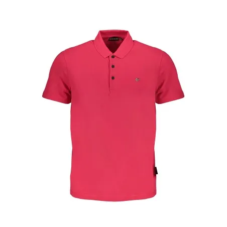 NAPAPIJRI POLO MANCHES COURTES HOMME ROSE - NAPAPIJRI