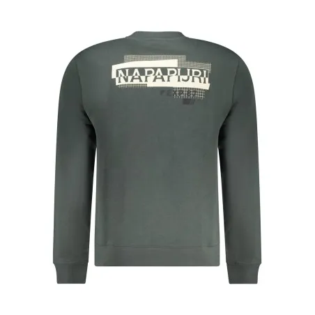 SWEAT-SHIRT SANS FERMETURE ÉCLAIR POUR HOMME NAPAPIJRI VERT - NAPAPIJRI