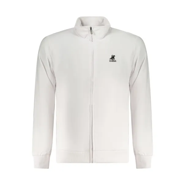 SWEAT-SHIRT BLANC À FERMETURE ÉCLAIR POUR HOMME US GRAND - U.S. GRAND