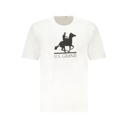 T-shirt blanc à manches courtes US GRAND pour homme - U.S. GRAND