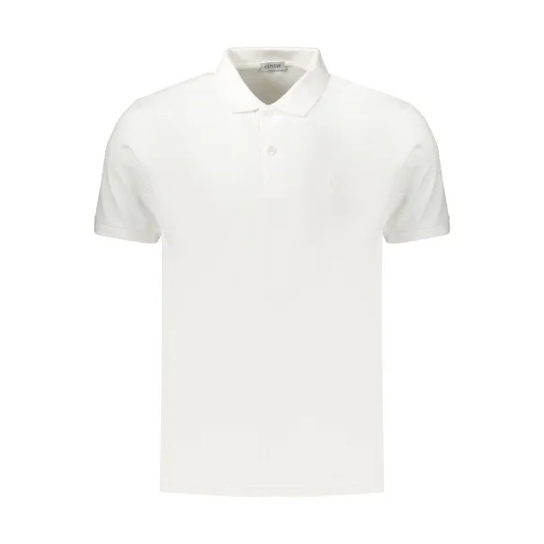 Polo blanc à manches courtes pour homme Coveri Moving - COVERI MOVING