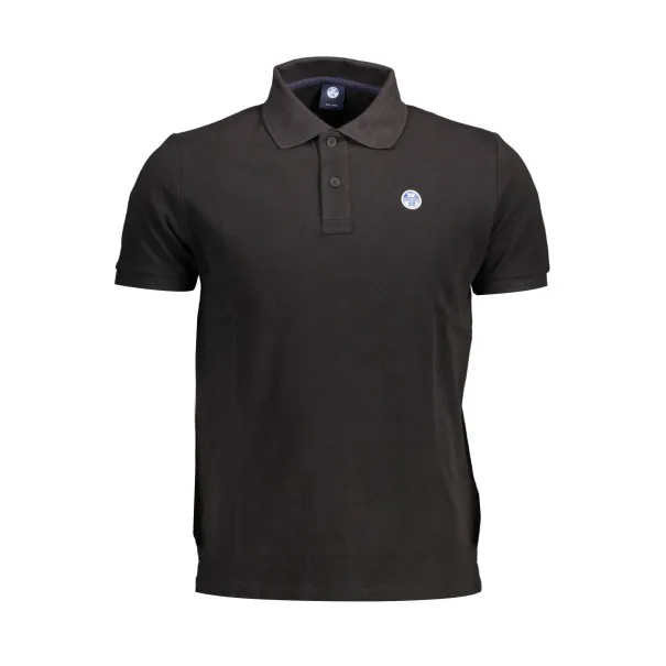 POLO À MANCHES COURTES POUR HOMMES NORTH SAILS NOIR - NORTH SAILS