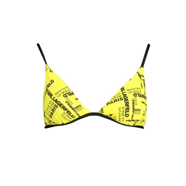 KARL LAGERFELD BEACHWEAR HAUT DE MAILLOT DE BAIN FEMME JAUNE - KARL LAGERFELD BEACHWEAR