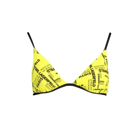 KARL LAGERFELD BEACHWEAR HAUT DE MAILLOT DE BAIN FEMME JAUNE - KARL LAGERFELD BEACHWEAR
