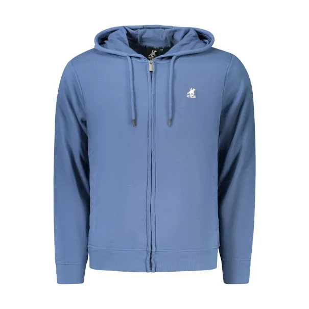 SWEAT-SHIRT BLEU À FERMETURE ÉCLAIR POUR HOMME US GRAND - U.S. GRAND