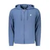 SWEAT-SHIRT BLEU À FERMETURE ÉCLAIR POUR HOMME US GRAND - U.S. GRAND