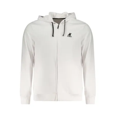 SWEAT-SHIRT BLANC À FERMETURE ÉCLAIR POUR HOMME US GRAND - U.S. GRAND