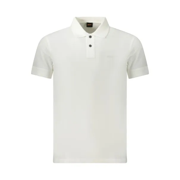 Polo Boss à manches courtes pour homme blanc - BOSS