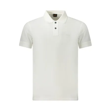 Polo Boss à manches courtes pour homme blanc - BOSS