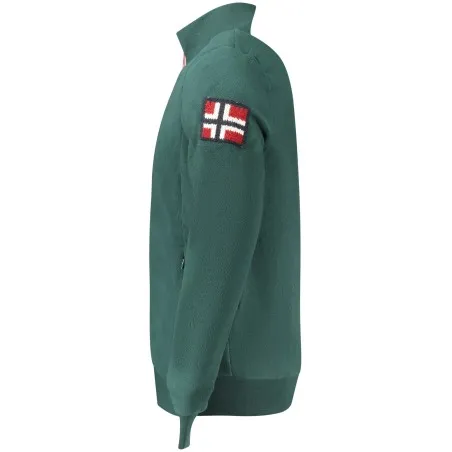 Sweat-shirt zippé vert pour homme Norvège 1963 - NORWAY 1963