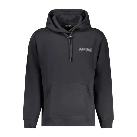NAPAPIJRI SWEAT-SHIRT SANS FERMETURE ÉCLAIR NOIR POUR HOMMES - NAPAPIJRI