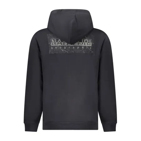 NAPAPIJRI SWEAT-SHIRT SANS FERMETURE ÉCLAIR NOIR POUR HOMMES - NAPAPIJRI