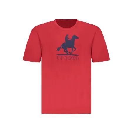 T-shirt rouge à manches courtes pour homme US GRAND - U.S. GRAND