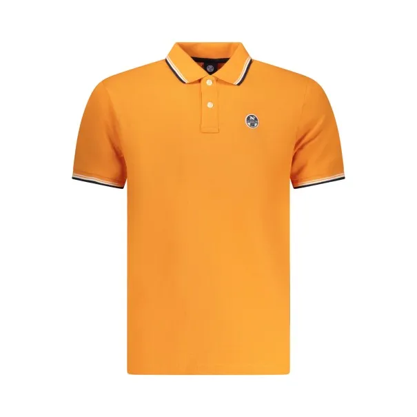 Polo à manches courtes pour homme North Sails, orange - NORTH SAILS