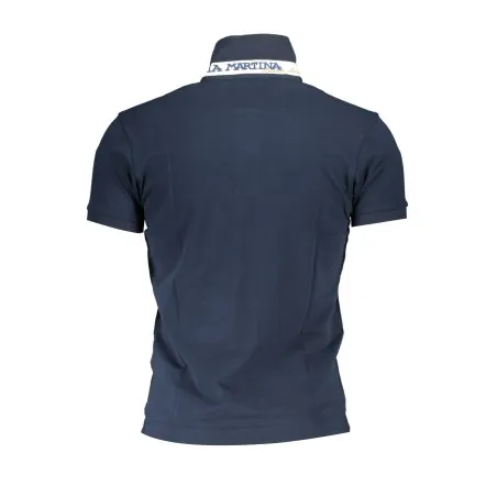 POLO MANCHES COURTES HOMME LA MARTINA BLEU - LA MARTINA