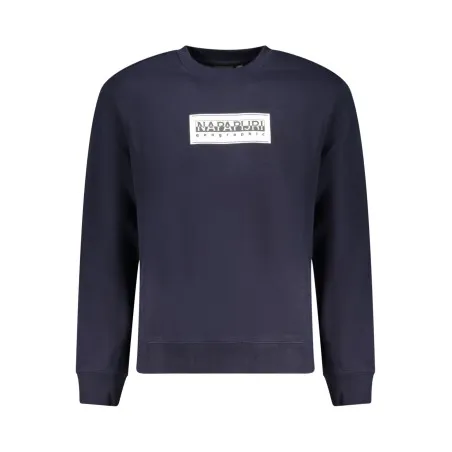 NAPAPIJRI SWEAT-SHIRT SANS FERMETURE ÉCLAIR BLEU POUR HOMMES - NAPAPIJRI
