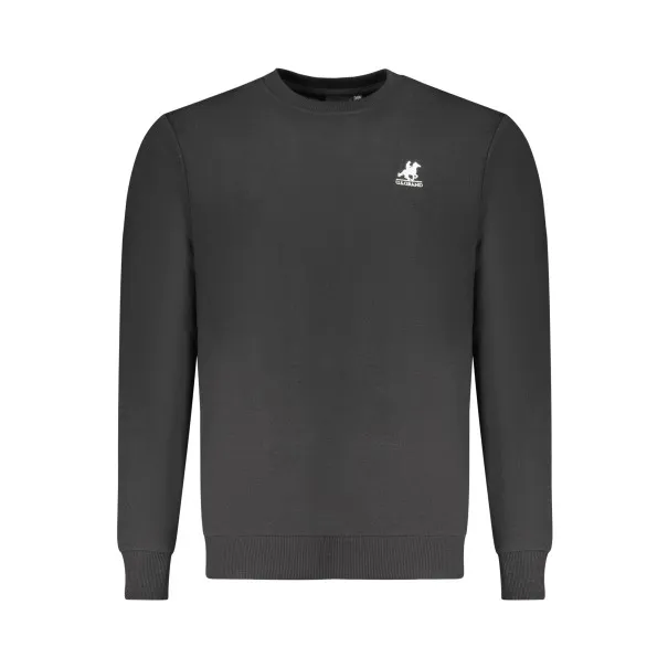 SWEAT-SHIRT NOIR À FERMETURE ÉCLAIR POUR HOMME US GRAND - U.S. GRAND