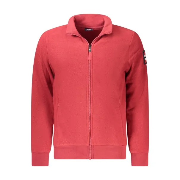SWEAT-SHIRT ROUGE À FERMETURE ÉCLAIR POUR HOMMES NORVÈGE 1963 - NORWAY 1963