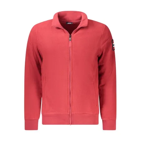 SWEAT-SHIRT ROUGE À FERMETURE ÉCLAIR POUR HOMMES NORVÈGE 1963 - NORWAY 1963