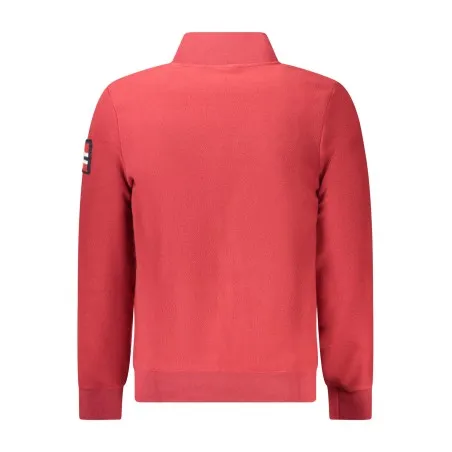 SWEAT-SHIRT ROUGE À FERMETURE ÉCLAIR POUR HOMMES NORVÈGE 1963 - NORWAY 1963