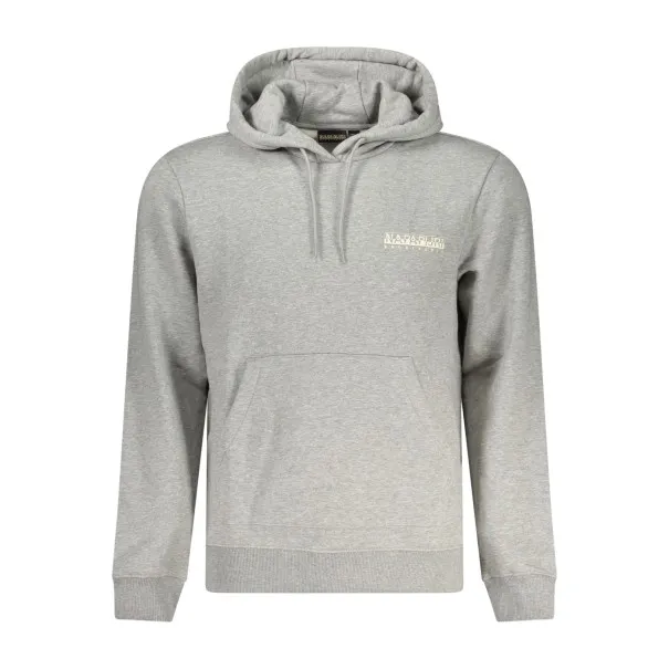 NAPAPIJRI SWEAT-SHIRT SANS FERMETURE ÉCLAIR GRIS POUR HOMMES - NAPAPIJRI