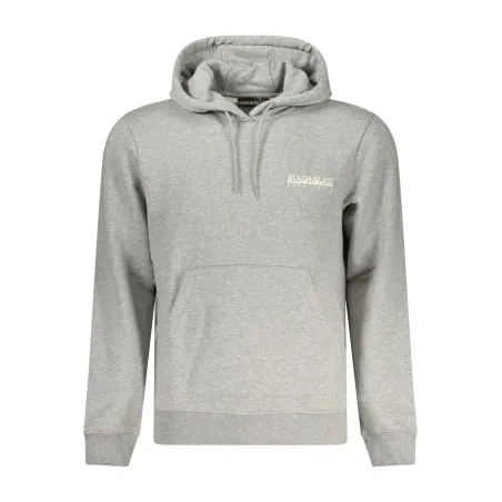NAPAPIJRI SWEAT-SHIRT SANS FERMETURE ÉCLAIR GRIS POUR HOMMES - NAPAPIJRI
