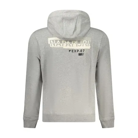 NAPAPIJRI SWEAT-SHIRT SANS FERMETURE ÉCLAIR GRIS POUR HOMMES - NAPAPIJRI