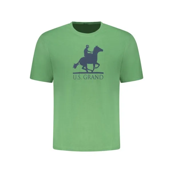 T-shirt vert à manches courtes pour homme US GRAND - U.S. GRAND