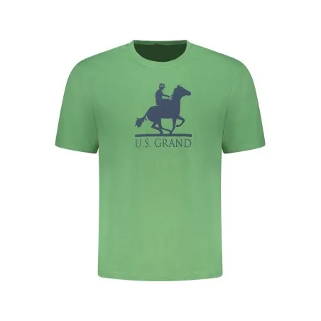 T-shirt vert à manches courtes pour homme US GRAND - U.S. GRAND