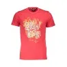 T-SHIRT À MANCHES COURTES CAVALLI CLASS HOMME ROUGE - CAVALLI CLASS