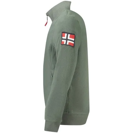 Sweat-shirt zippé vert pour homme Norvège 1963 - NORWAY 1963