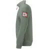 Sweat-shirt zippé vert pour homme Norvège 1963 - NORWAY 1963