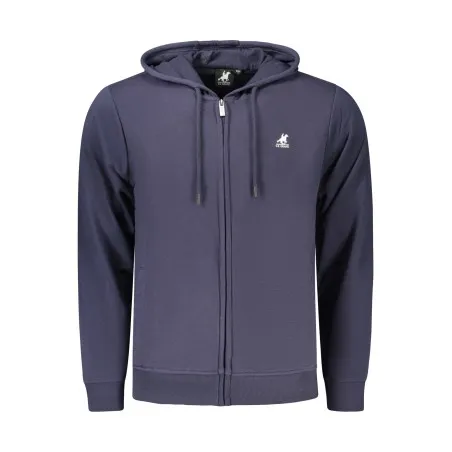 SWEAT-SHIRT BLEU À FERMETURE ÉCLAIR POUR HOMME US GRAND - U.S. GRAND
