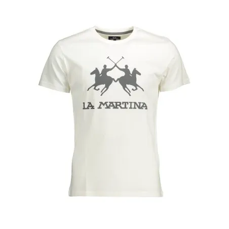 T-SHIRT BLANC À MANCHES COURTES POUR HOMME LA MARTINA - LA MARTINA