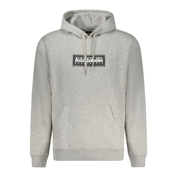 NAPAPIJRI SWEAT-SHIRT SANS FERMETURE ÉCLAIR GRIS POUR HOMMES - NAPAPIJRI