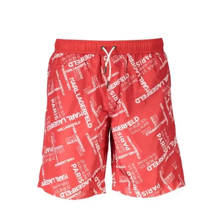 KARL LAGERFELD BEACHWEAR MAILLOT DE BAIN HOMME BAS ROUGE - KARL LAGERFELD BEACHWEAR